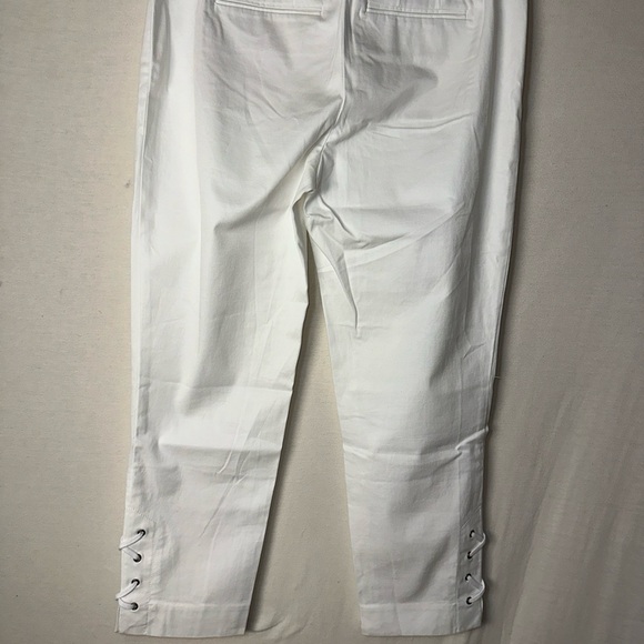 Talbots White Capris 0P 98% Cotton - Picture 6 of 9